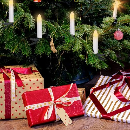 Spetebo LED Kerzen Lichterkette mit 30 Kerzen - 580 cm - Weihnachts Deko Beleuchtung für den Tannenbaum - Advent Weihnachten Kerzenlichterkette für den Weihnachtsbaum Spetebo LED Kerzen Lichterkette mit 30 Kerzen - 580 cm - Weihnachts Deko Beleuchtung für den Tannenbaum - Advent Weihnachten Kerzenlichterkette für den Weihnachtsbaum von Spetebo