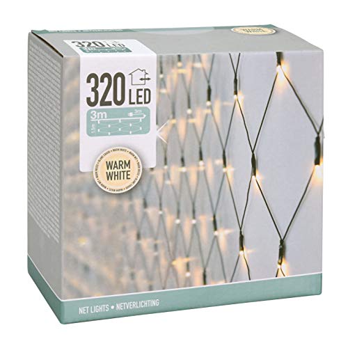 Spetebo LED Lichternetz mit 320 LED - warm weiß - Lichtervorhang für Innen und Außen 3 x 1,5 m - kabelgebunden mit Netzstecker Spetebo LED Lichternetz mit 320 LED - warm weiß - Lichtervorhang für Innen und Außen 3 x 1,5 m - kabelgebunden mit Netzstecker von Spetebo