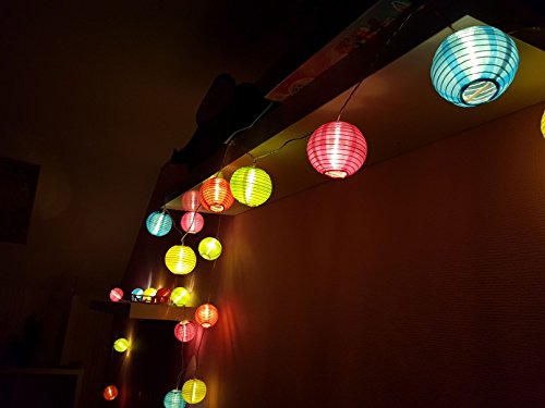 Spetebo Party Lichterkette mit 20 LED Lampions in bunt - Innen & Außen - 20 LED in warmweiß - Lieferung inkl. Netzteil Spetebo Party Lichterkette mit 20 LED Lampions in bunt - Innen & Außen - 20 LED in warmweiß - Lieferung inkl. Netzteil von Spetebo