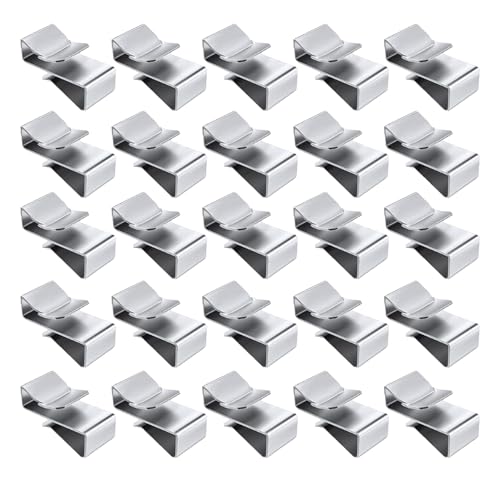 25 Stück Edelstahl Drahtklemme,Haltbarkeit Metall Kabelclips,Silber Solarkabel Kabelklemmen,Verzinkt Solarmodul Kabelklemmen,Korrosionsbeständig Anti-Rost Kabelhalter für Anhänger,für Leitungen,Kabel 25 Stück Edelstahl Drahtklemme,Haltbarkeit Metall Kabelclips,Silber Solarkabel Kabelklemmen,Verzinkt Solarmodul Kabelklemmen,Korrosionsbeständig Anti-Rost Kabelhalter für Anhänger,für Leitungen,Kabel von SpetngSake