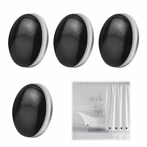 4 Stück Vorhang Gewichte Outdoor,Runde Duschvorhang Magnet,Gardinenbeschwerer Wasserdicht,Duschvorhang Gewichte Schwarz,Tischdeckenbeschwerer,Vorhang Beschwerer Outdoor,für Tischdecken,Duschvorhänge 4 Stück Vorhang Gewichte Outdoor,Runde Duschvorhang Magnet,Gardinenbeschwerer Wasserdicht,Duschvorhang Gewichte Schwarz,Tischdeckenbeschwerer,Vorhang Beschwerer Outdoor,für Tischdecken,Duschvorhänge von SpetngSake