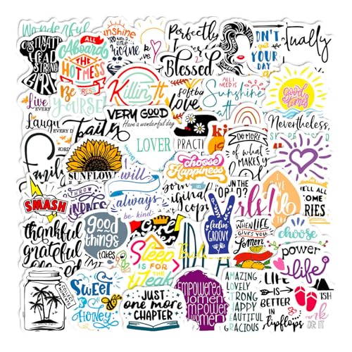 50 Stück Sticker Sprüche,Wasserdicht Inspirierende Aufkleber Set,Schöne Ansprechende Motivationssticker,Mental Health Sticker,Positive Aufkleber Sprüche,für Scrapbooking,Wasserflaschen,Buch,Laptop 50 Stück Sticker Sprüche,Wasserdicht Inspirierende Aufkleber Set,Schöne Ansprechende Motivationssticker,Mental Health Sticker,Positive Aufkleber Sprüche,für Scrapbooking,Wasserflaschen,Buch,Laptop von SpetngSake