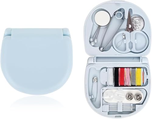 Nähset Grundausstattung,Nähset Mini Reisenähset Nadel und Faden Set,Blau Klein Nähzeug Set,Praktisches Nähzeug,Rund Reisenähset für Reisen,Wohnheime und den Hausgebrauch DIY Nähzubehör Nähset Grundausstattung,Nähset Mini Reisenähset Nadel und Faden Set,Blau Klein Nähzeug Set,Praktisches Nähzeug,Rund Reisenähset für Reisen,Wohnheime und den Hausgebrauch DIY Nähzubehör von SpetngSake