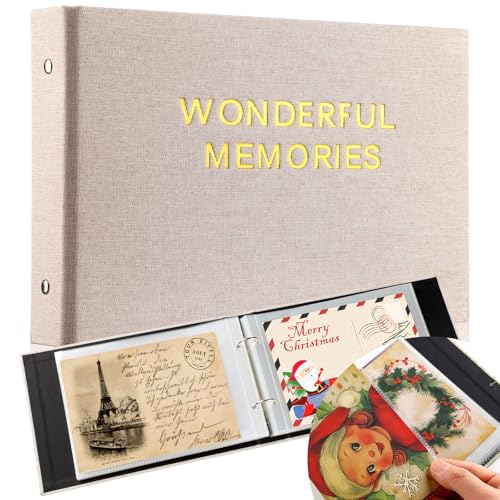 Spiareal Wonderful Memories Karten-Organizer-Set, Grußkartenhalter, 15,2 x 20,3 cm, 100 Seiten, Stempelbuch, Album, Präsentation, Aufbewahrung für Erinnerungen, Grußkarten, Fotos, Geschenk Spiareal Wonderful Memories Karten-Organizer-Set, Grußkartenhalter, 15,2 x 20,3 cm, 100 Seiten, Stempelbuch, Album, Präsentation, Aufbewahrung für Erinnerungen, Grußkarten, Fotos, Geschenk von Spiareal