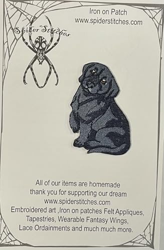 Aufnäher mit süßem Labrador-Retriever-Labor und Welpe, zum Aufbügeln Aufnäher mit süßem Labrador-Retriever-Labor und Welpe, zum Aufbügeln von Spider Stitches