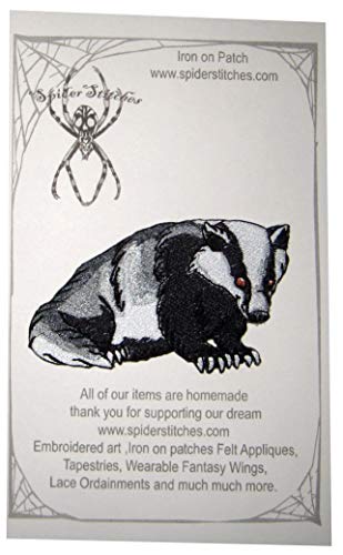 Patch zum Aufnähen oder Aufbügeln, Motiv: englisches europäisches Dachs Patch zum Aufnähen oder Aufbügeln, Motiv: englisches europäisches Dachs von Spider Stitches