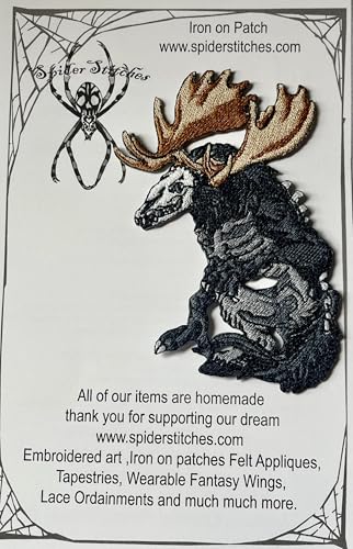 Wendigo Skinwalker Cryptid Monster Folklore Aufnäher zum Aufbügeln Wendigo Skinwalker Cryptid Monster Folklore Aufnäher zum Aufbügeln von Spider Stitches