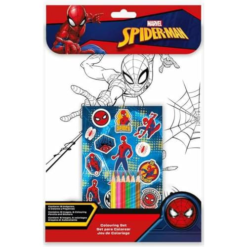 Spiderman Malblock mit Zeichnungen von Spiderman