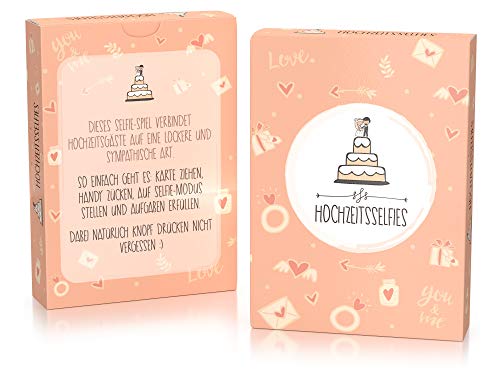 Hochzeitsselfies als Hochzeitsspiel – Box mit kreativen und Lustigen Fotoaufgaben – Tolles Spiel für Gäste Oder Geschenkidee für Das Brautpaar – Eisbrecher für die Hochzeit Hochzeitsselfies als Hochzeitsspiel – Box mit kreativen und Lustigen Fotoaufgaben – Tolles Spiel für Gäste Oder Geschenkidee für Das Brautpaar – Eisbrecher für die Hochzeit von Spielehelden