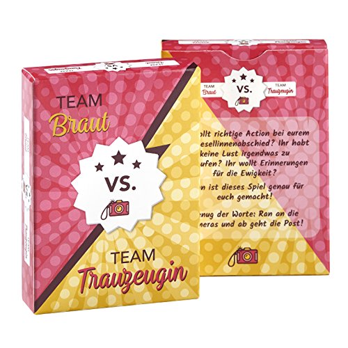 Team Braut vs. Team Trauzeugin - Witziges Fotobattle Spiel für den Junggesellinnenabschied – Außergewöhnlich kreative Fotoaufgaben für die Braut und ihre Freundinnen - Junggesellenabschied Frau Team Braut vs. Team Trauzeugin - Witziges Fotobattle Spiel für den Junggesellinnenabschied – Außergewöhnlich kreative Fotoaufgaben für die Braut und ihre Freundinnen - Junggesellenabschied Frau von Spielehelden