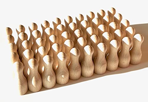 DIY Holzfiguren zum Bemalen + Basteln, Spielfiguren aus Holz unlackiert, Figurenkegel für Deko, Hochzeit, Brettspiele, Familienaufstellung etc. Made in Germany. (50 Spielkegel XL, 25/60 mm) DIY Holzfiguren zum Bemalen + Basteln, Spielfiguren aus Holz unlackiert, Figurenkegel für Deko, Hochzeit, Brettspiele, Familienaufstellung etc. Made in Germany. (50 Spielkegel XL, 25/60 mm) von Spieltz