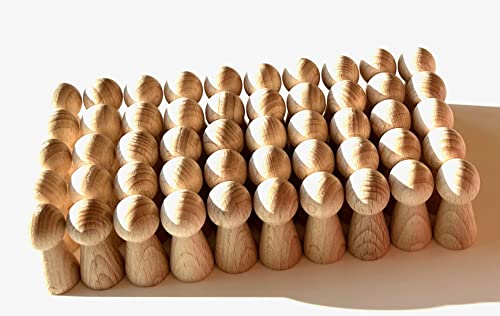 DIY Holzfiguren zum Bemalen + Basteln, Spielfiguren aus Holz unlackiert, Figurenkegel/Holzkegel für Deko, Hochzeit, Brettspiele etc. Made in Germany. (50 Halmakegel 19/40 mm) DIY Holzfiguren zum Bemalen + Basteln, Spielfiguren aus Holz unlackiert, Figurenkegel/Holzkegel für Deko, Hochzeit, Brettspiele etc. Made in Germany. (50 Halmakegel 19/40 mm) von Spieltz