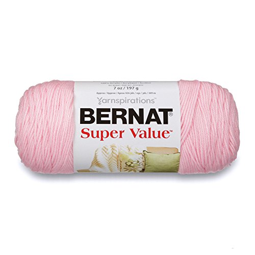 Bernat Spinrite Satin Solide Garn, acryl, babyrosa, 3 Stück von Spinrite