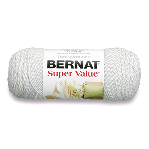 Bernat Super Value Garn, 142 g, grauer Ragg, 1 Knäuel von Spinrite