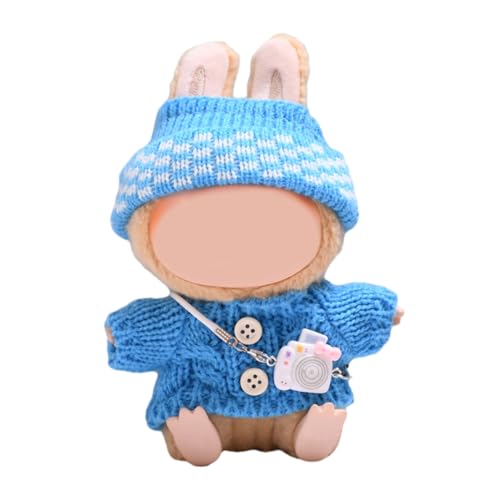 3-teilige Kleidung und Zubehör für 17 cm große Puppen, inklusive Strickmütze, Pullovertasche oder Kamera für Mädchen, Jungen, Kindergeburtstagsgeschenk, 17 cm Puppenkleidungsset für Puppenzubehör 3-teilige Kleidung und Zubehör für 17 cm große Puppen, inklusive Strickmütze, Pullovertasche oder Kamera für Mädchen, Jungen, Kindergeburtstagsgeschenk, 17 cm Puppenkleidungsset für Puppenzubehör von SpirWoRchlan