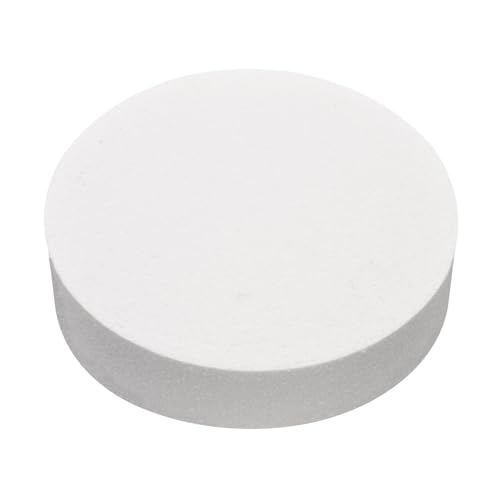 Runder Kuchen-Schnuller, gerade Kante, Kuchendekoration oder Verwendung für langlebige Displays, glattes Polystyrol, runde Kuchen-Dummy, 10,2 cm, 15,2 cm, 20,3 cm, Schaumstoff-Kuchenmodelle zum Runder Kuchen-Schnuller, gerade Kante, Kuchendekoration oder Verwendung für langlebige Displays, glattes Polystyrol, runde Kuchen-Dummy, 10,2 cm, 15,2 cm, 20,3 cm, Schaumstoff-Kuchenmodelle zum von SpirWoRchlan