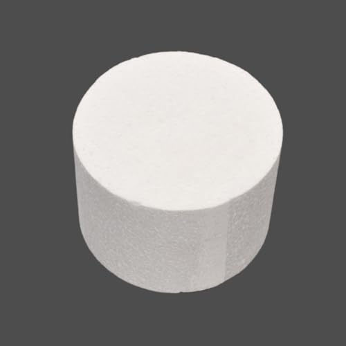 Runder Kuchen-Schnuller, gerade Kante, Übungskuchendekoration oder Verwendung für langlebige Displays, glattes Polystyrol, runde Kuchen-Dummy, 10,2 cm/15,2 cm/20,3 cm Schaumstoff-Kuchenmodelle zum Runder Kuchen-Schnuller, gerade Kante, Übungskuchendekoration oder Verwendung für langlebige Displays, glattes Polystyrol, runde Kuchen-Dummy, 10,2 cm/15,2 cm/20,3 cm Schaumstoff-Kuchenmodelle zum von SpirWoRchlan