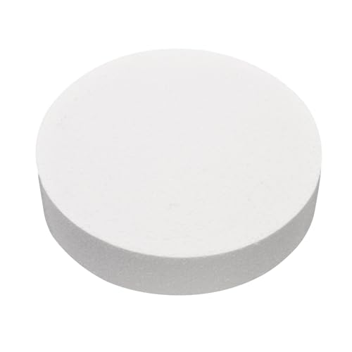 Runder Kuchen-Schnuller, gerade Kante, Übungskuchendekoration oder Verwendung für langlebige Displays, glattes Polystyrol, runde Kuchen-Dummy, 10,2 cm/15,2 cm/20,3 cm Schaumstoff-Kuchenmodelle zum Runder Kuchen-Schnuller, gerade Kante, Übungskuchendekoration oder Verwendung für langlebige Displays, glattes Polystyrol, runde Kuchen-Dummy, 10,2 cm/15,2 cm/20,3 cm Schaumstoff-Kuchenmodelle zum von SpirWoRchlan