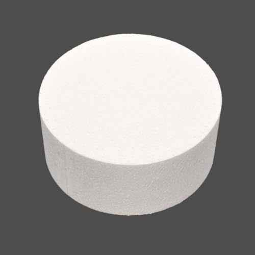 Runder Kuchen-Schnuller, gerade Kante, Übungskuchendekoration oder Verwendung für langlebige Displays, glattes Polystyrol, runde Kuchen-Dummy, 10,2 cm/15,2 cm/20,3 cm Schaumstoff-Kuchenmodelle zum Runder Kuchen-Schnuller, gerade Kante, Übungskuchendekoration oder Verwendung für langlebige Displays, glattes Polystyrol, runde Kuchen-Dummy, 10,2 cm/15,2 cm/20,3 cm Schaumstoff-Kuchenmodelle zum von SpirWoRchlan