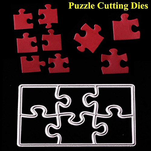 SpirWoRchlan Stanzmaschine Stanzschablone, Scrapbooking Prägeschablonen Stanzformen Schablonen, auf big shot/Cuttlebug/und andere Embossing Machine anwenden Cutting Dies (Puzzle Stanzformen) von SpirWoRchlan