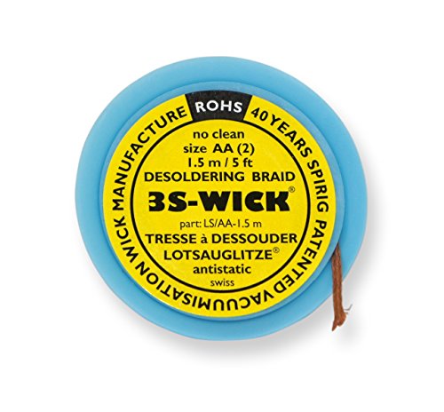 Spirig 3S-Wick Lotsauglitze 1,5 mm auf 1,5 m Antistatikspule, WICK1.5-1.5 von Spirig