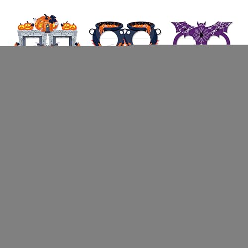 Spizummp Halloween-Brille, Papier-Partybrille | Halloween-Gruselbrille für Cosplay, Nachtclub, Veranstaltungen, Geburtstag, Fotografie, Schule, Karneval, Musikfestival, Spukhaus Spizummp Halloween-Brille, Papier-Partybrille | Halloween-Gruselbrille für Cosplay, Nachtclub, Veranstaltungen, Geburtstag, Fotografie, Schule, Karneval, Musikfestival, Spukhaus von Spizummp