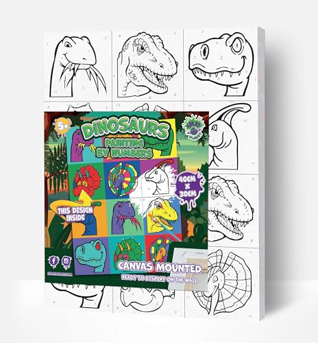 Splat Planet Dinosaurier T Rex Malen Nach Zahlen, Gerahmt, Fluoreszierendes Neon, Malen Nach Zahlen Auf Leinwand, Malen Nach Zahlen Für Erwachsene Und Kinder. 30x40cm Splat Planet Dinosaurier T Rex Malen Nach Zahlen, Gerahmt, Fluoreszierendes Neon, Malen Nach Zahlen Auf Leinwand, Malen Nach Zahlen Für Erwachsene Und Kinder. 30x40cm von Splat Planet