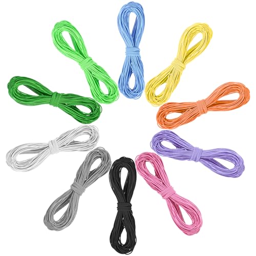0.8mm Elastisches Faden-Armband Schnur - 10 Farben 20m Gummiband Für Armbänder Reißfest Erhältlich, Perfekt Kombinierbar Mit Perlen Für Armbänder, Um Einzigartige Handschmuckstücke Zu Gestalten von Sploziia