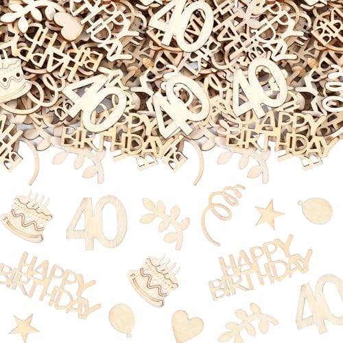 120 Stück Holz Konfetti-40 Geburtstag Deko, Mann Und Frau Konfetti streudeko geburtstag, Kann Als Tortendeko, Tischdeko Und Wanddekorationen Zum Geburtstagen Usw 120 Stück Holz Konfetti-40 Geburtstag Deko, Mann Und Frau Konfetti streudeko geburtstag, Kann Als Tortendeko, Tischdeko Und Wanddekorationen Zum Geburtstagen Usw von Sploziia