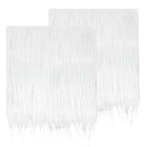 2 Stück Faux Sheepskin Rug-Schaffell Kunstfell Meterware, Zur Dekoration Ihres Zuhauses Oder Fur Warmhalten Im Winter Als Teppich, Sofakissen Und Decken (60*40 Cm, Weiß) von Sploziia