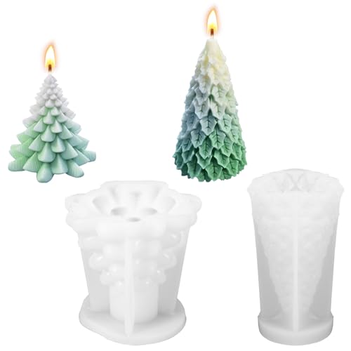 2er-Pack Silikonformen Gießformen 3D Silikonform Weihnachten - Draped Leaf Pine + Row Leaf, Kerzenform Silikon, Kann zur Herstellung Kerzen Weihnachtsbaum 2er-Pack Silikonformen Gießformen 3D Silikonform Weihnachten - Draped Leaf Pine + Row Leaf, Kerzenform Silikon, Kann zur Herstellung Kerzen Weihnachtsbaum von Sploziia