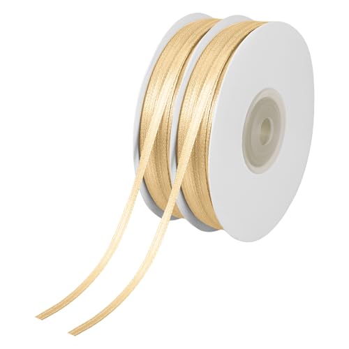 91 Meter Schleifenband Gold- Geschenkband Gold Satinband 3mm für Geschenkverpackungen, Dekorationen, Hochzeiten, Geburtstage und andere Festtage 91 Meter Schleifenband Gold- Geschenkband Gold Satinband 3mm für Geschenkverpackungen, Dekorationen, Hochzeiten, Geburtstage und andere Festtage von Sploziia