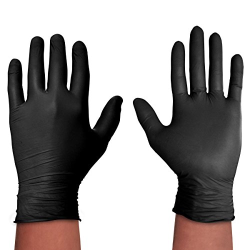 Spontex Black Protect, 20 Einmalhandschuhe aus Nitril, besonders reißfest und strapazierfähig, latexfrei und ungepudert, Größe L Spontex Black Protect, 20 Einmalhandschuhe aus Nitril, besonders reißfest und strapazierfähig, latexfrei und ungepudert, Größe L von Spontex