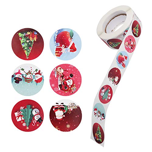 Sporgo 500 Stück Weihnachtssticker Sticker Weihnachten Etiketten Selbstklebend Geschenkaufkleber Weihnachten GeschenkAufkleber von Sporgo