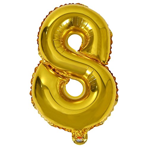 Spourita Mode 16 Silberfolie Anzahl Luftballons Geburtstag Gold 8 Spourita Mode 16 Silberfolie Anzahl Luftballons Geburtstag Gold 8 von Spourita