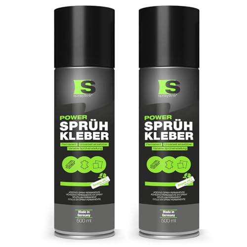 Spraytive 2 x 500ml Power Sprühkleber: Für Textilien, Vlies, Schaumstoff, Leder, Dachhimmel, Teppich, Papier & mehr - Stark permanent haftend mit variabler Sprüheinstellung Spraytive 2 x 500ml Power Sprühkleber: Für Textilien, Vlies, Schaumstoff, Leder, Dachhimmel, Teppich, Papier & mehr - Stark permanent haftend mit variabler Sprüheinstellung von Spraytive