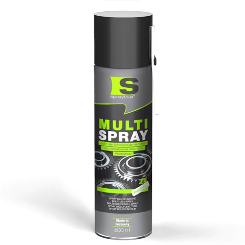 Spraytive Multi Spray 1 x 500 ml – 5-in-1 Kriechöl & Multifunktionsöl – Rostlöser, Schmiermittel, Kontaktspray, Reiniger & Korrosionsschutz – Allzwecköl – Made in Germany Spraytive Multi Spray 1 x 500 ml – 5-in-1 Kriechöl & Multifunktionsöl – Rostlöser, Schmiermittel, Kontaktspray, Reiniger & Korrosionsschutz – Allzwecköl – Made in Germany von Spraytive