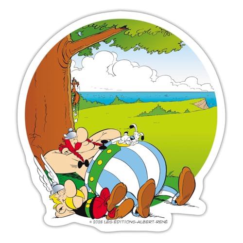 Spreadshirt Asterix & Obelix Machen Siesta Mit Idefix Sticker, max. 10 x 10 cm, 10 x 10 cm, Mattweiß Spreadshirt Asterix & Obelix Machen Siesta Mit Idefix Sticker, max. 10 x 10 cm, 10 x 10 cm, Mattweiß von Spreadshirt