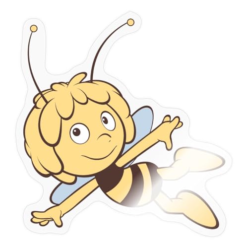 Spreadshirt Biene Maja Fliegt Retro Sticker, max. 10 x 10 cm, 10 x 10 cm, Transparent glänzend Spreadshirt Biene Maja Fliegt Retro Sticker, max. 10 x 10 cm, 10 x 10 cm, Transparent glänzend von Spreadshirt