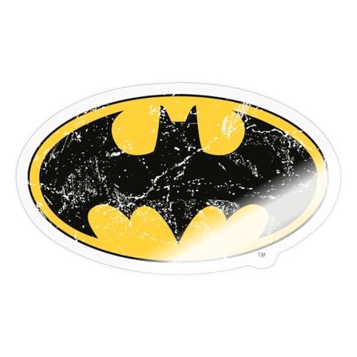 Spreadshirt DC Comics Batman Logo Used Look Sticker, max. 10 x 10 cm, 10 x 10 cm, Transparent glänzend Spreadshirt DC Comics Batman Logo Used Look Sticker, max. 10 x 10 cm, 10 x 10 cm, Transparent glänzend von Topvent