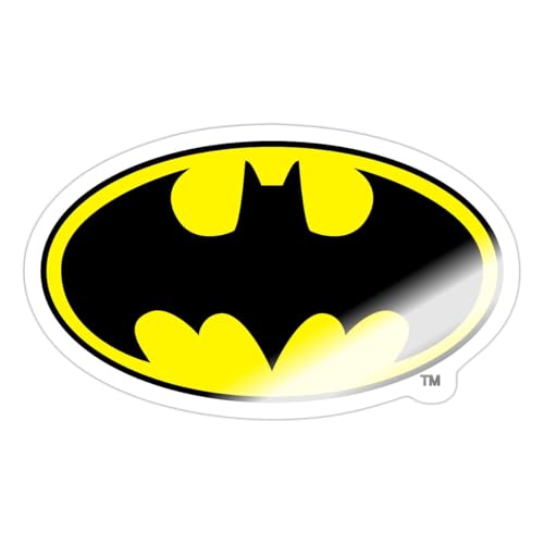 Spreadshirt DC Comics Batman Original Logo Sticker, max. 10 x 10 cm, 10 x 10 cm, Weiß glänzend Spreadshirt DC Comics Batman Original Logo Sticker, max. 10 x 10 cm, 10 x 10 cm, Weiß glänzend von Spreadshirt