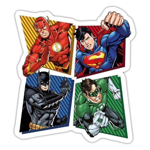 Spreadshirt DC Comics Justice League Superhelden Sticker, max. 10 x 10 cm, 10 x 10 cm, Mattweiß Spreadshirt DC Comics Justice League Superhelden Sticker, max. 10 x 10 cm, 10 x 10 cm, Mattweiß von Spreadshirt