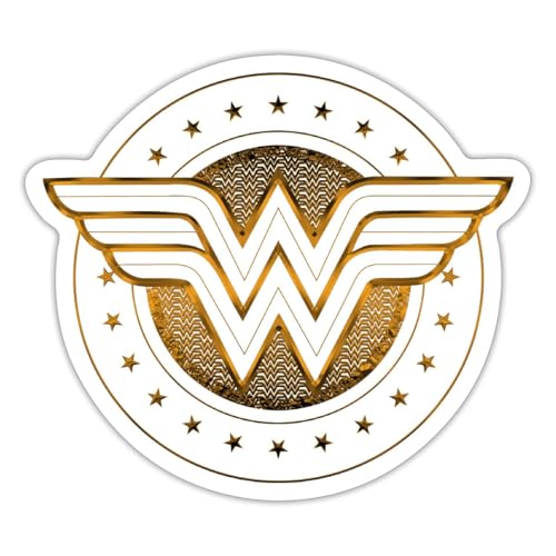 Spreadshirt DC Comics Wonder Woman Logo Mit Sternchen Sticker, max. 10 x 10 cm, 10 x 10 cm, Mattweiß Spreadshirt DC Comics Wonder Woman Logo Mit Sternchen Sticker, max. 10 x 10 cm, 10 x 10 cm, Mattweiß von Spreadshirt
