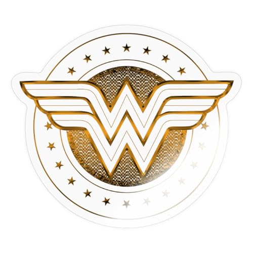Spreadshirt DC Comics Wonder Woman Logo Mit Sternchen Sticker, max. 10 x 10 cm, 10 x 10 cm, Transparent glänzend Spreadshirt DC Comics Wonder Woman Logo Mit Sternchen Sticker, max. 10 x 10 cm, 10 x 10 cm, Transparent glänzend von Spreadshirt