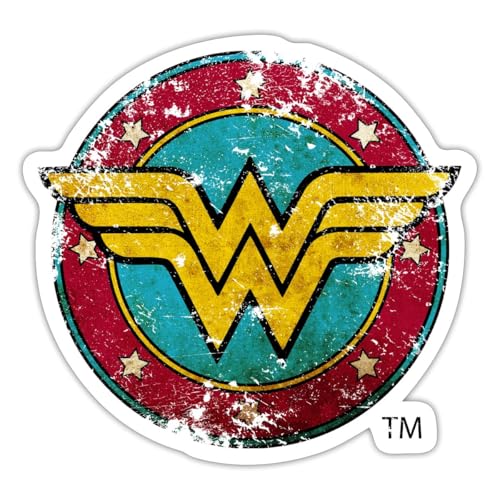 Spreadshirt DC Comics Wonder Woman Logo Used Look Sticker, max. 10 x 10 cm, 10 x 10 cm, Mattweiß Spreadshirt DC Comics Wonder Woman Logo Used Look Sticker, max. 10 x 10 cm, 10 x 10 cm, Mattweiß von Spreadshirt
