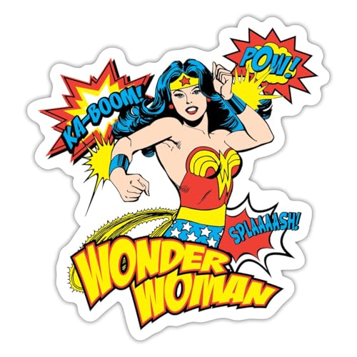 Spreadshirt DC Comics Wonder Woman Retro Sticker, max. 10 x 10 cm, 10 x 10 cm, Mattweiß Spreadshirt DC Comics Wonder Woman Retro Sticker, max. 10 x 10 cm, 10 x 10 cm, Mattweiß von Spreadshirt