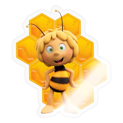Spreadshirt Die Biene Maja 3 Maja Mit Bienenwabe Sticker, max. 10 x 10 cm, 10 x 10 cm, Transparent glänzend Spreadshirt Die Biene Maja 3 Maja Mit Bienenwabe Sticker, max. 10 x 10 cm, 10 x 10 cm, Transparent glänzend von Spreadshirt