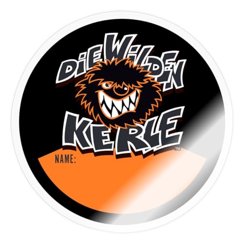 Spreadshirt Die Wilden Kerle Namenssticker Logo Schwarz Sticker, max. 10 x 10 cm, 10 x 10 cm, Transparent glänzend von Spreadshirt