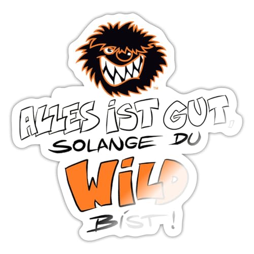 Spreadshirt Die Wilden Kerle Wild Spruch mit Logo Sticker, max. 10 x 10 cm, 10 x 10 cm, Weiß glänzend Spreadshirt Die Wilden Kerle Wild Spruch mit Logo Sticker, max. 10 x 10 cm, 10 x 10 cm, Weiß glänzend von Spreadshirt
