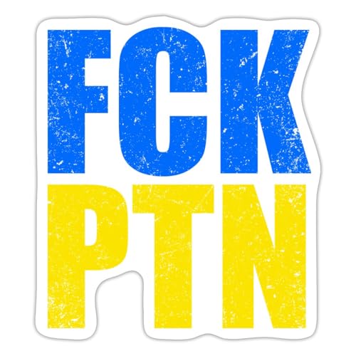 Spreadshirt FCK PTN Frieden In Der Ukraine Sticker, max. 10 x 10 cm, 10 x 10 cm, Mattweiß Spreadshirt FCK PTN Frieden In Der Ukraine Sticker, max. 10 x 10 cm, 10 x 10 cm, Mattweiß von Spreadshirt